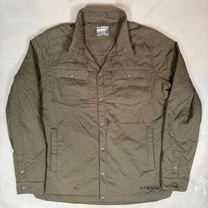 Kuiu Base Camp Insulated Shirt Jacket Mens XL Brown Olive Toray 3DeFX+ DWR Coat